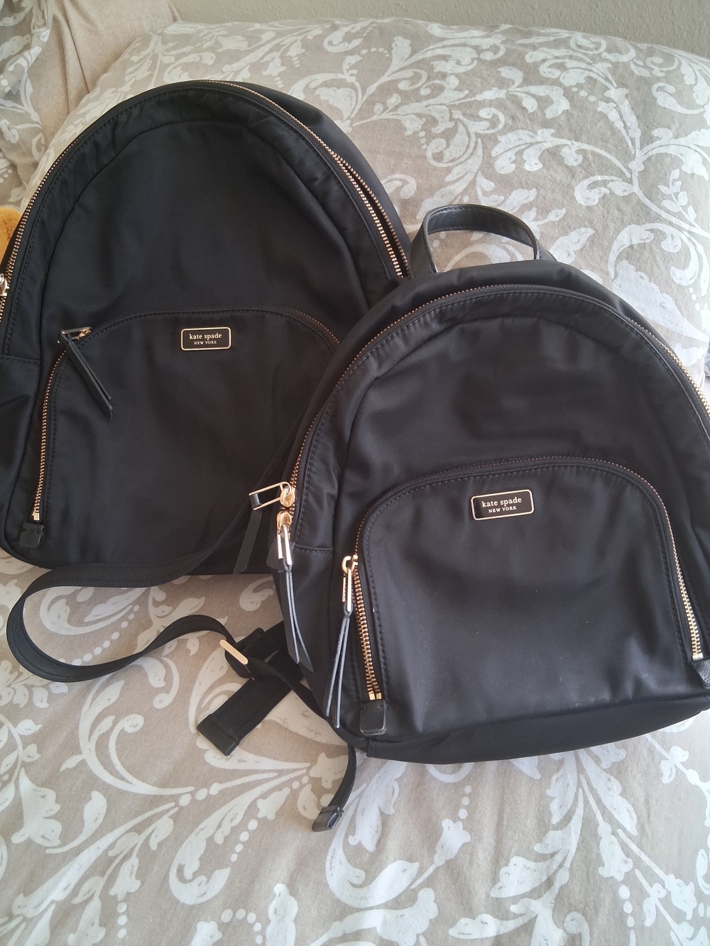 kate spade New York Black Nylon Mini Backpack - Sleek Everyday Style